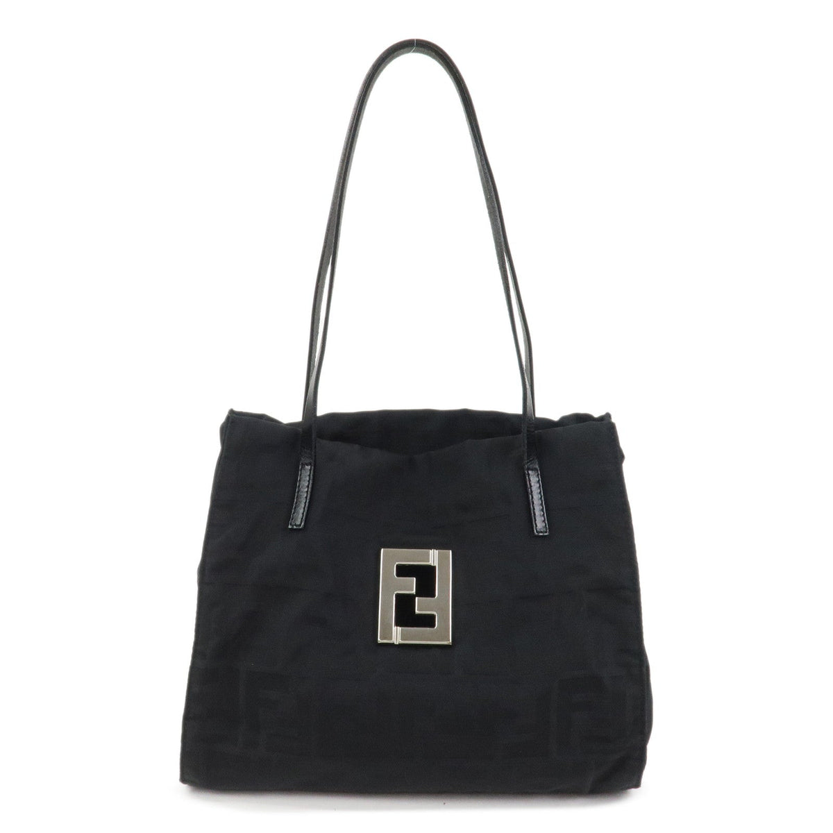 FENDI Zucca Canvas Leather Tote Bag Hand Bag Shoulder Bag 16001 Rovelle Bags