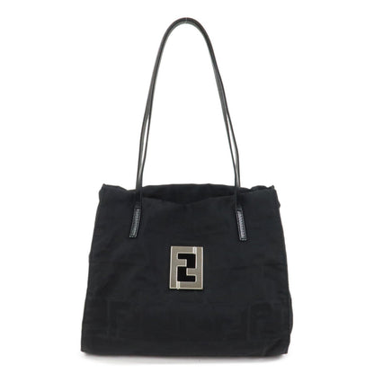 FENDI Zucca Canvas Leather Tote Bag Hand Bag Shoulder Bag 16001 Rovelle Bags