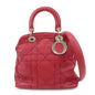 Christian Dior Leather 2Way Bag Hand Bag Shoulder Bag Pink Rovelle Bags