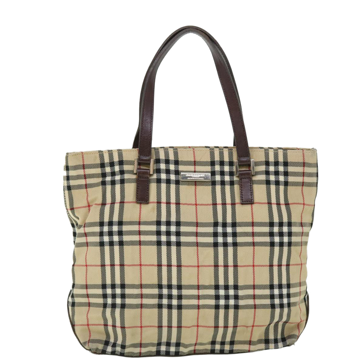 Burberry Cabas Brand Brown Handbag