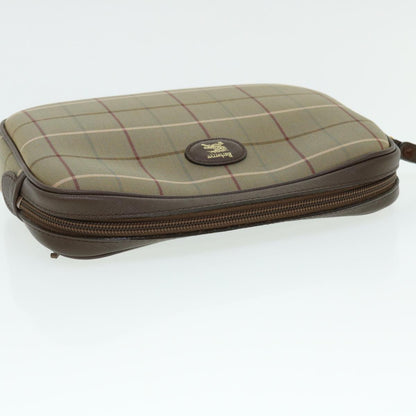Burberry Brand Canvas Brown Clutch Bag Style 4