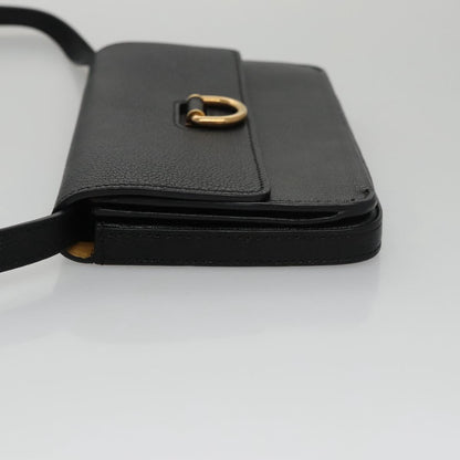 Burberry Black Leather Shoulder Bag ( )