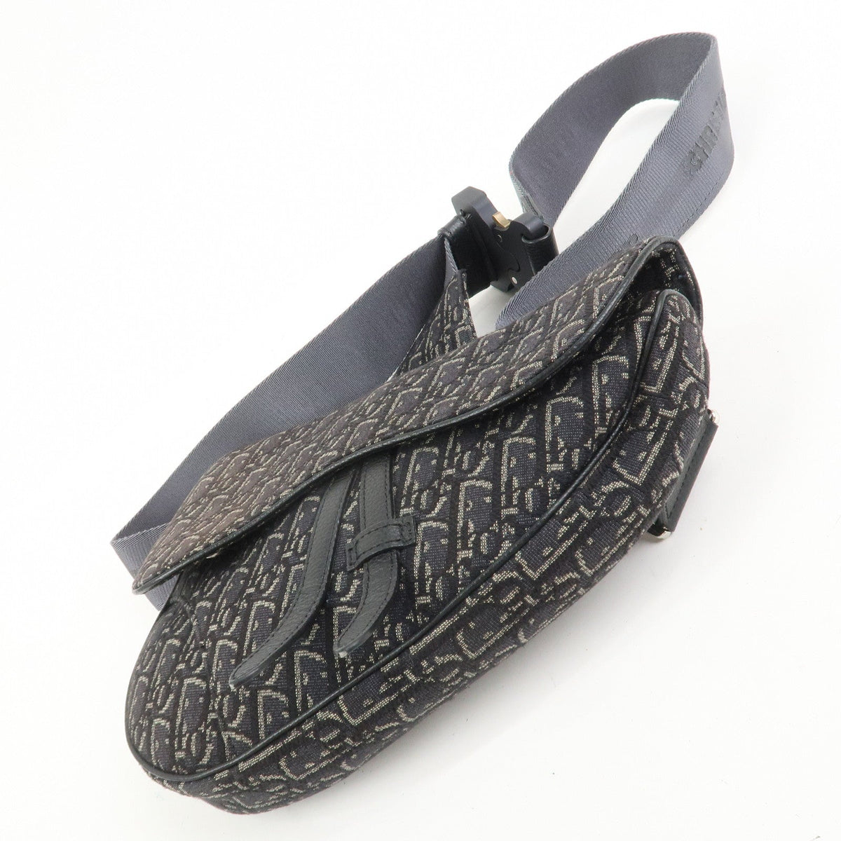 Christian Dior Oblique Saddle Jacquard Canvas Leather Waist Bag Rovelle Bags