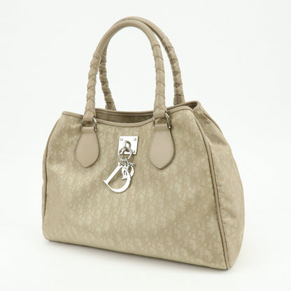 Christian Dior Romantic Trotter Pvc Leather Hand Tote Bag Beige Rovelle Bags