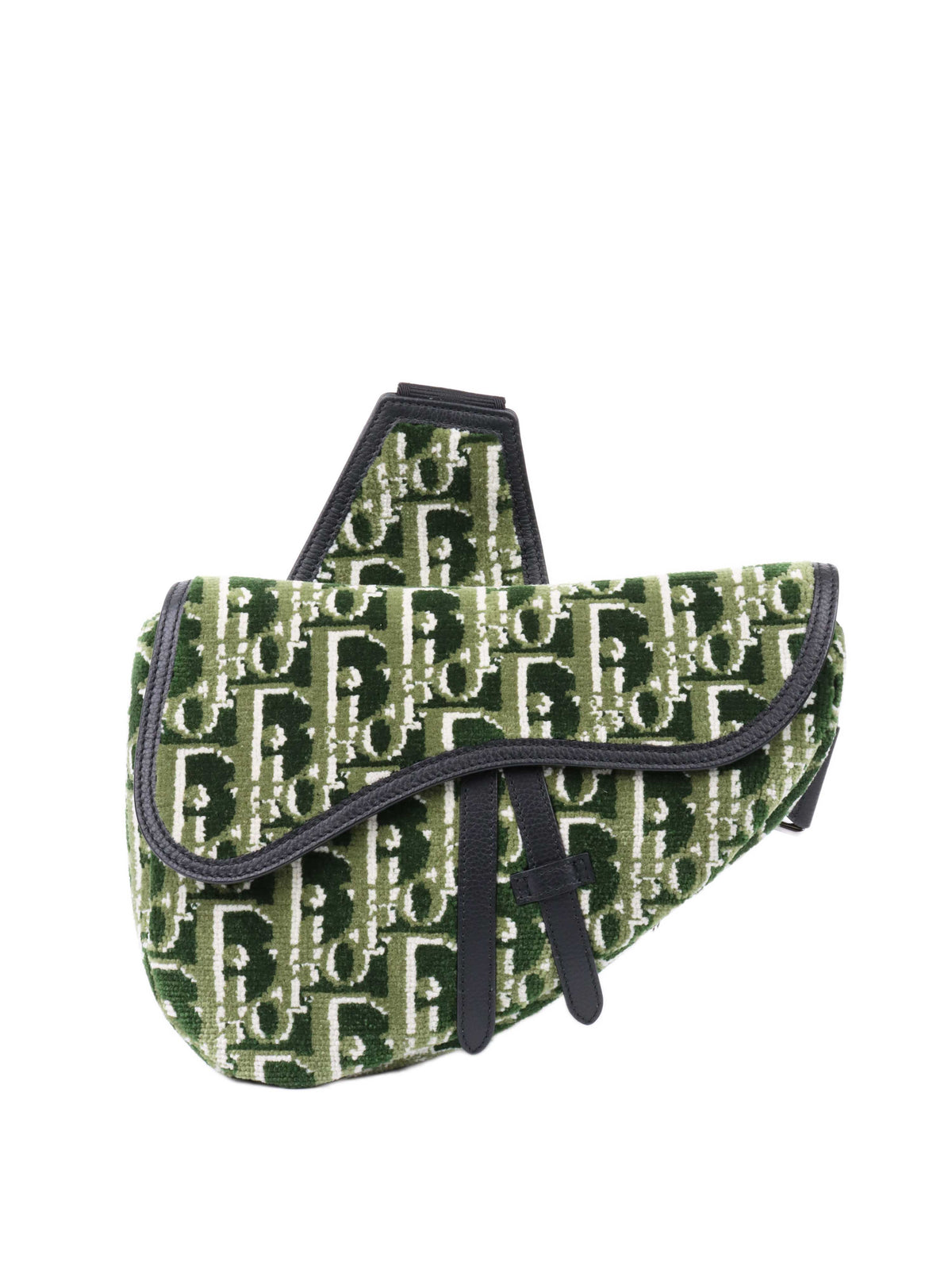 Dior Saddle Leather Crossbody Green Rovelle Bags