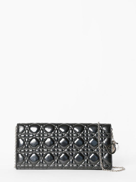 Christian Dior Black Cannage Clutch Rovelle Bags