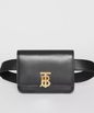 Burberry Belted Belted Leather Black Handbag