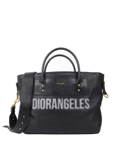 Dior Diorangeles Studded Leather Tote Rovelle Bags