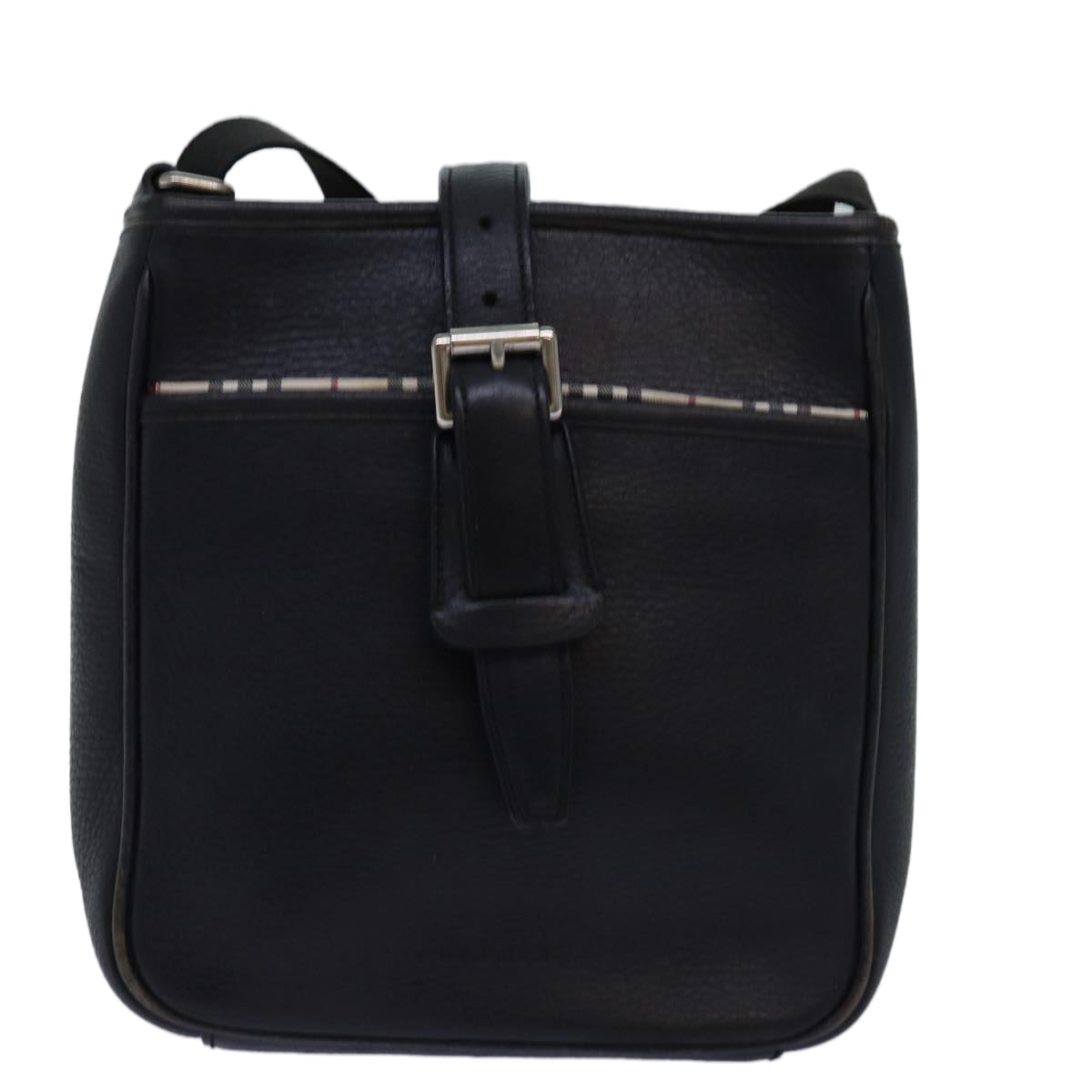 Burberry Brand Leather Black Shoulder Bag