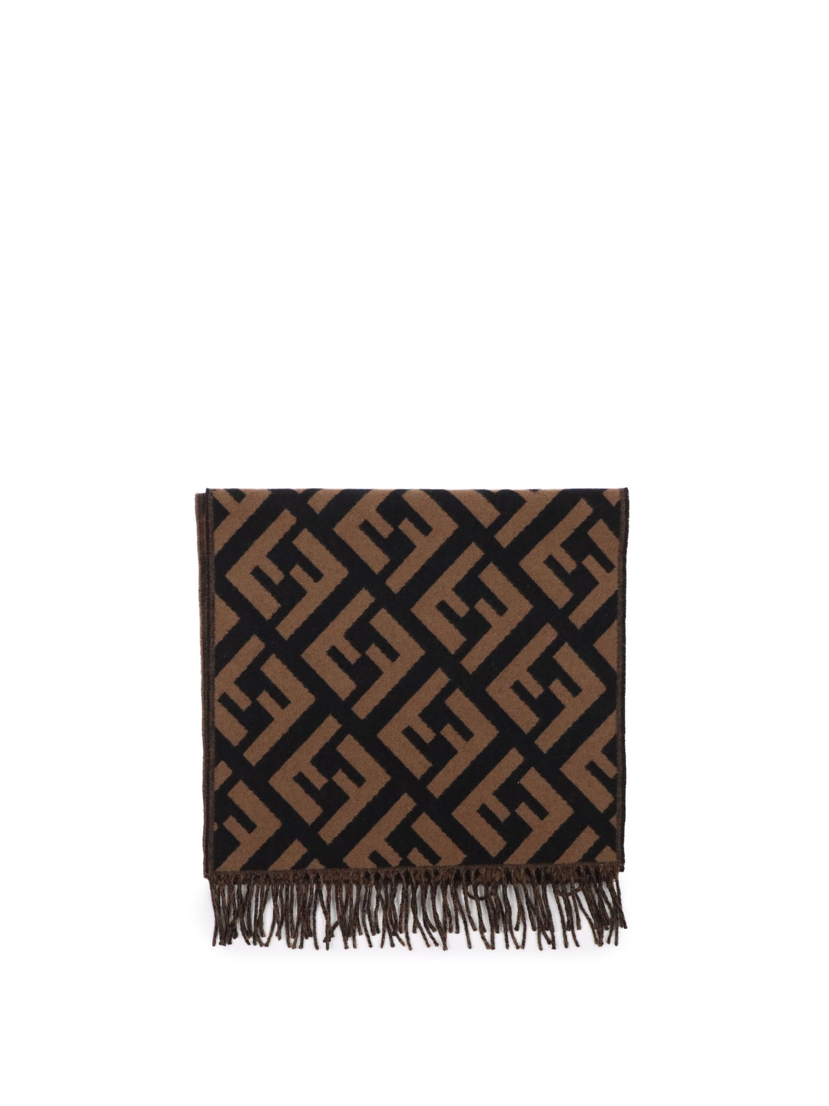 Fendi Brown Woven Scarf Rovelle Bags