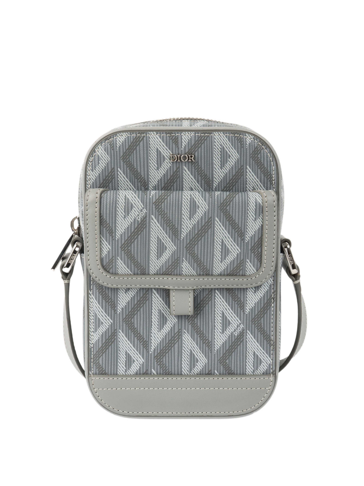 Dior Silver 'Hit The Road' Vertical Crossbody Pouch Rovelle Bags