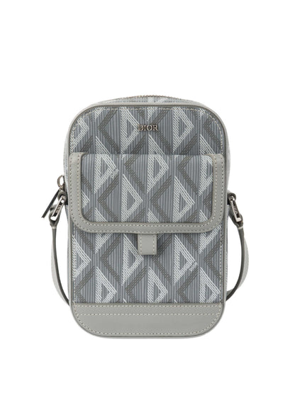 Dior Silver 'Hit The Road' Vertical Crossbody Pouch Rovelle Bags