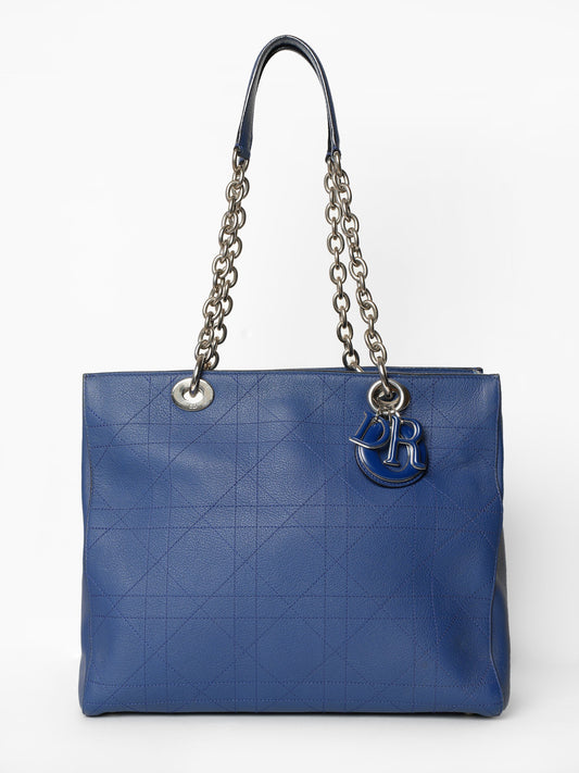 Christian Dior Blue Leather Shoulder Bag Rovelle Bags