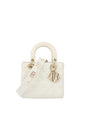 Dior White Small Lady Dior Bag Ghw Rovelle Bags