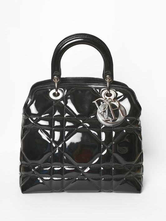 Christian Dior Black Patent Granville Bag Rovelle Bags