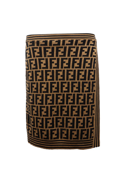 Fendi Zucca Wool Skirt. Rovelle Bags