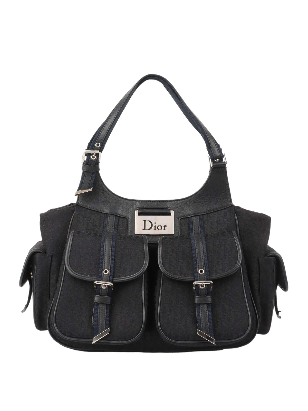Dior Black Canvas Pocket Bag. Rovelle Bags