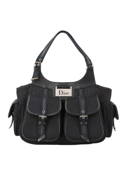 Dior Black Canvas Pocket Bag. Rovelle Bags