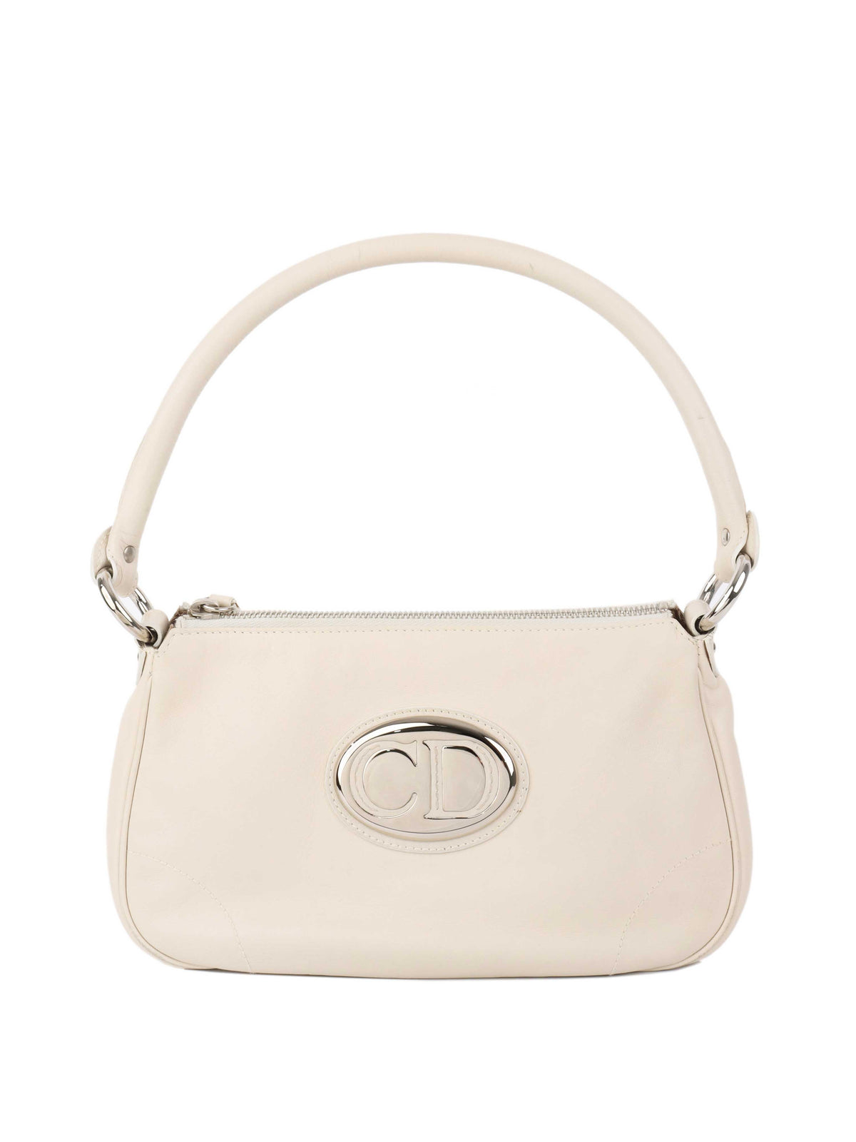 Dior White Leather Shoulder Bag Rovelle Bags