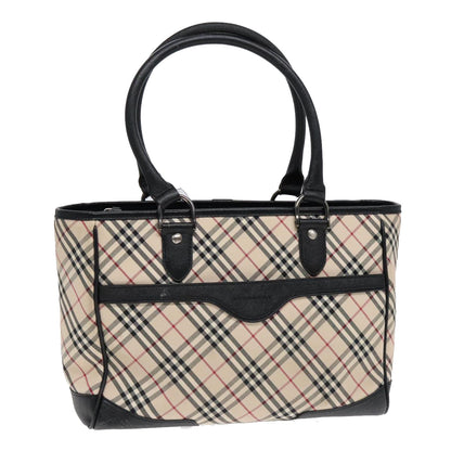 Burberry Nova Check Beige Canvas Handbag ( )