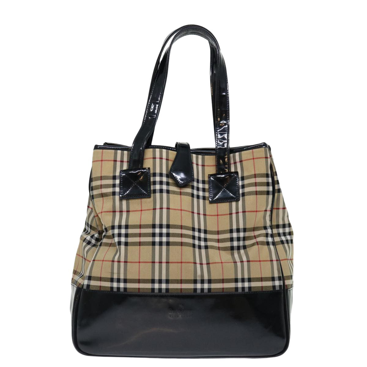 Burberry Nova Brand Canvas White Tote Bag Style 3