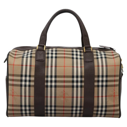 Burberry Haymarket Beige Canvas Travel Bag ( )