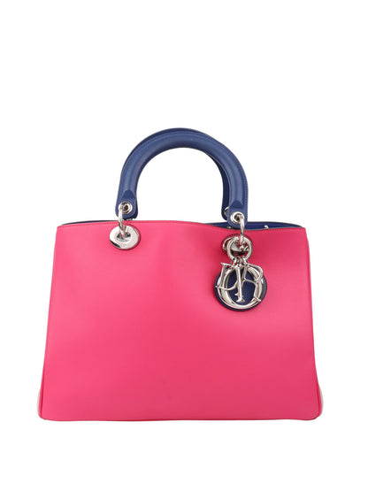 Dior Diorissimo Tri-Colour Leather Tote Rovelle Bags