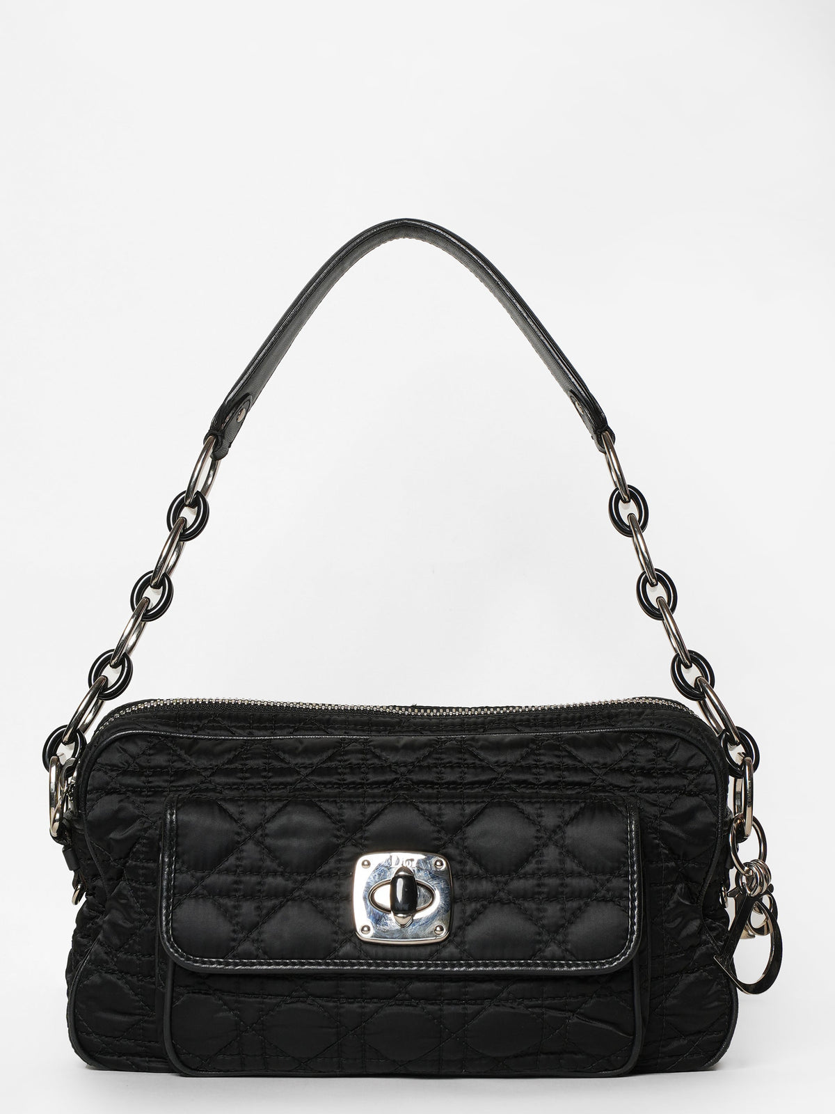 Christian Dior Cannage Chaining Nylon Shoulder Bag Rovelle Bags