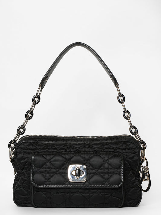 Christian Dior Cannage Chaining Nylon Shoulder Bag Rovelle Bags