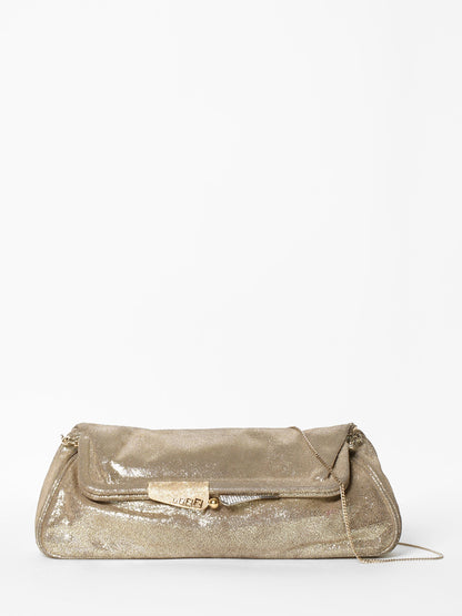 Fendi Golden Shiny Clutch Rovelle Bags