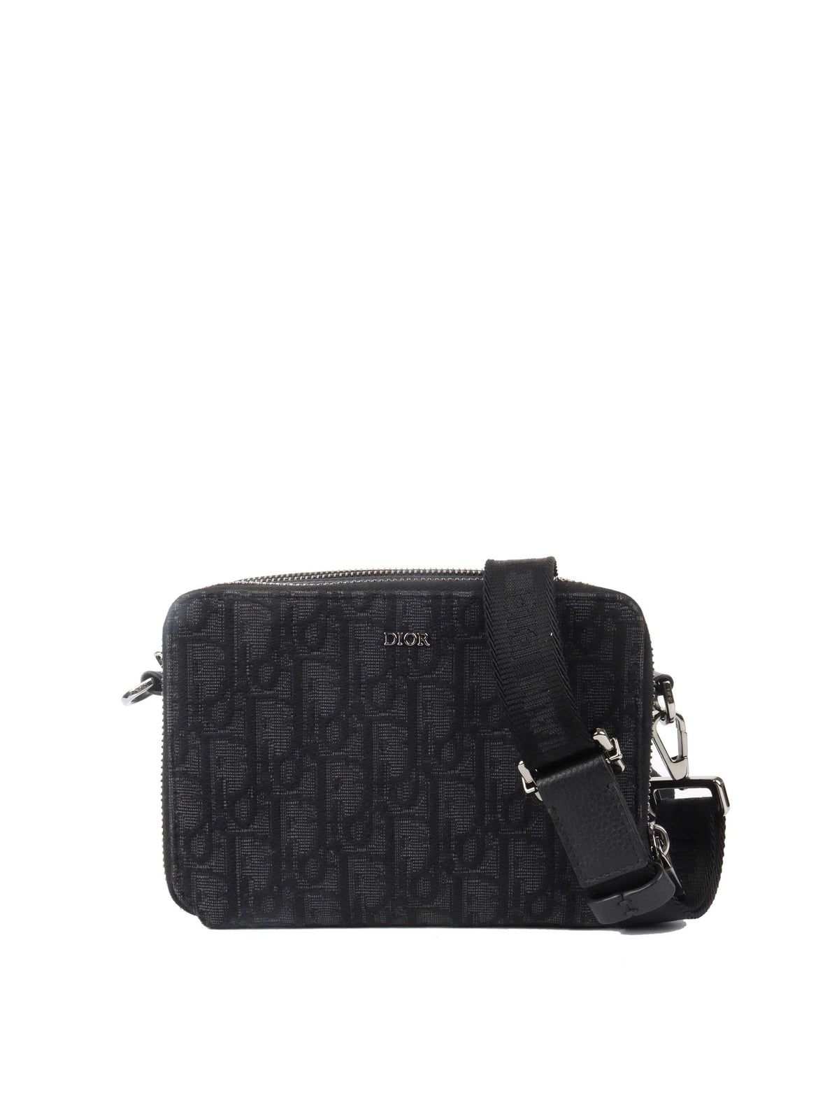 Dior Pouch With Strap Black Dior Oblique Jacquard Rovelle Bags