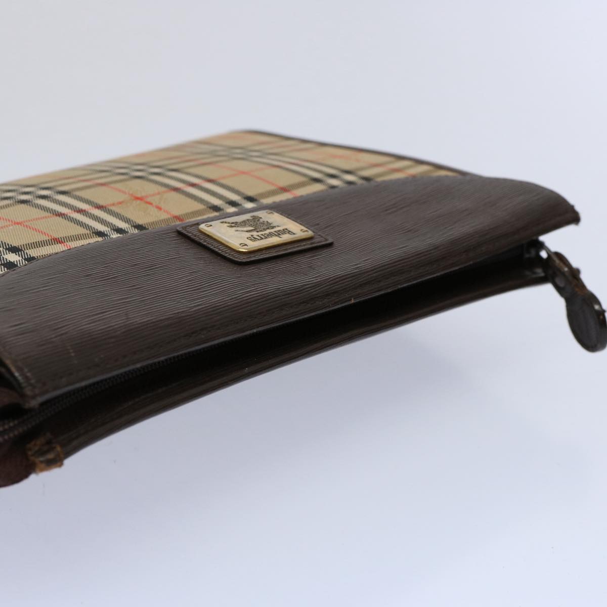 Burberry Brand Brown Clutch Bag