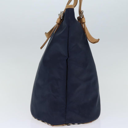 Burberry Nova Brand Check Blue Tote Bag