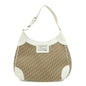 Christian Dior Trotter Jacguard Canvas Leather Shoulder Bag Brown Rovelle Bags