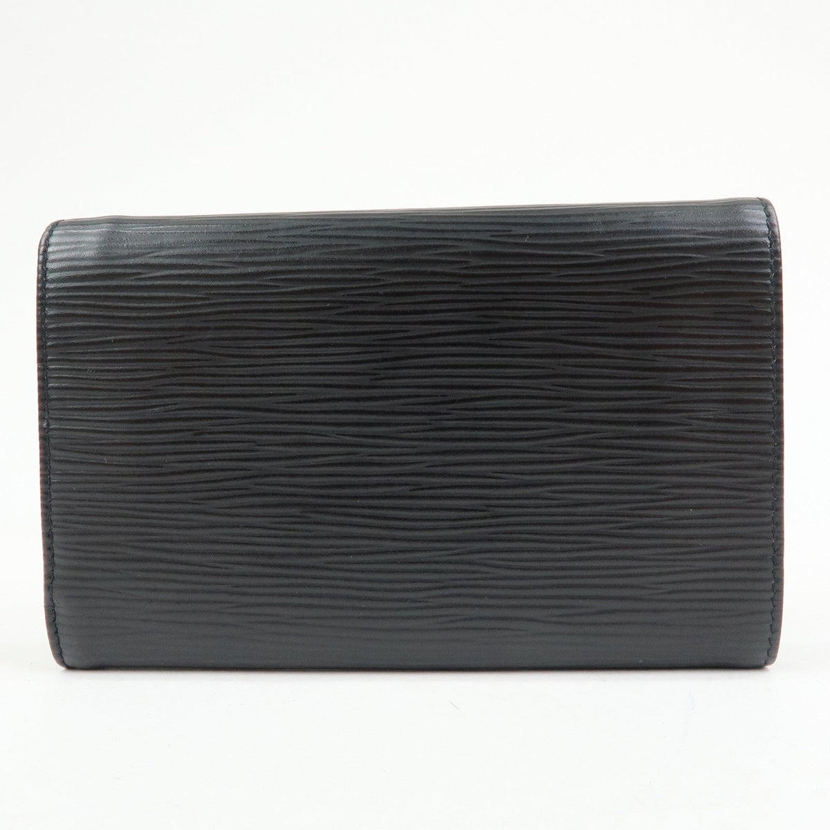 FENDI Embossed Leather Long Flap Wallet Black 30858 Rovelle Bags