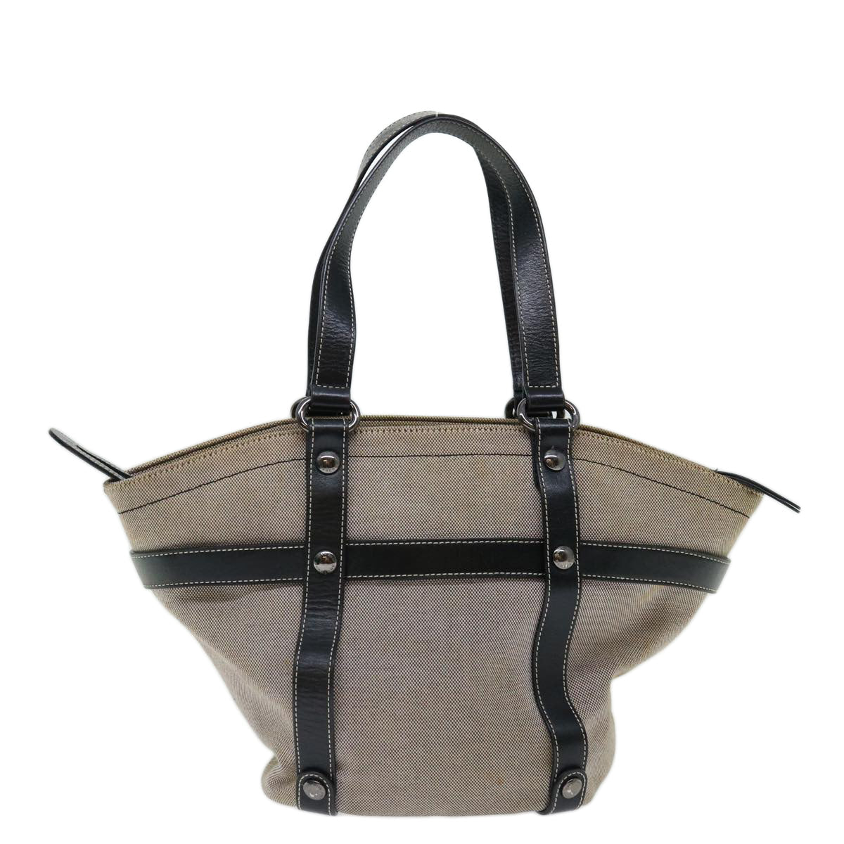 Burberry Label Brand Canvas Blue Handbag Style 5