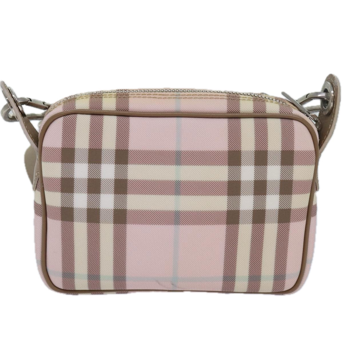 Burberry Nova Brand Canvas Pink Shoulder Bag