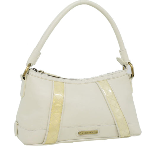 Burberry Brand Leather White Shoulder Bag Style 3