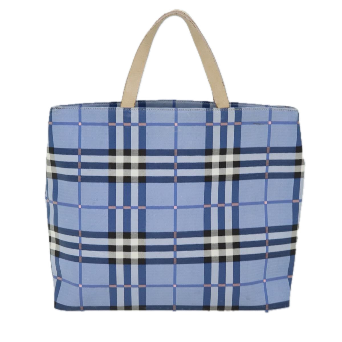Burberry Nova Brand Check Blue Tote Bag Style 2