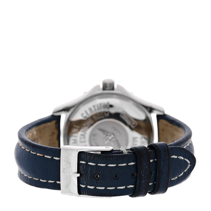 Stainless Steel Calfskin 32mm Colt Oceane Quartz Watch Blue A77350