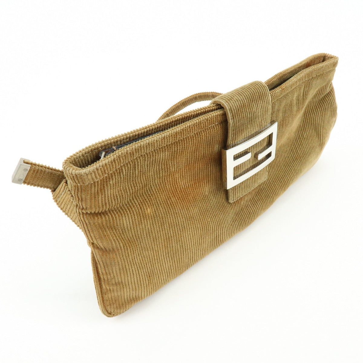 FENDI Corduroy Shoulder Bag Crossbody Bag Brown 26685 Rovelle Bags