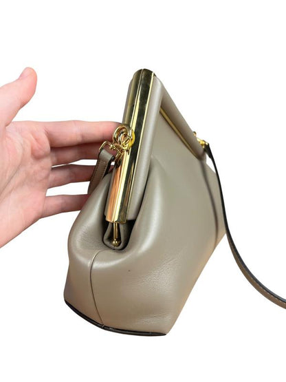 Fendi First Nappa Leather Sand Shoulder Bag Rovelle Bags