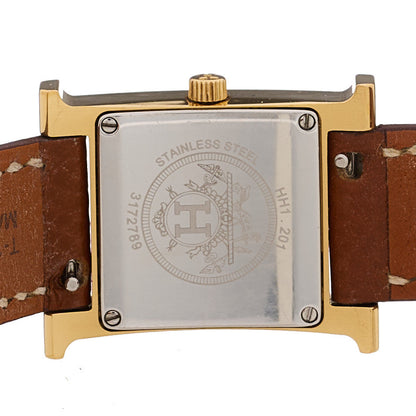 Stainless Steel Epsom 21mm Heure H Hour Quartz Watch Gold