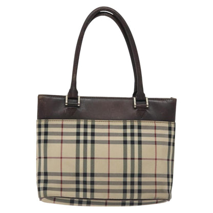 Burberry Nova Check Beige Canvas Handbag ( )