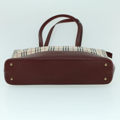 Burberry Nova Brand Canvas White Tote Bag Style 10