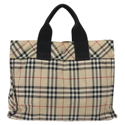 Burberry Nova Check Beige Nylon Tote Bag ( )