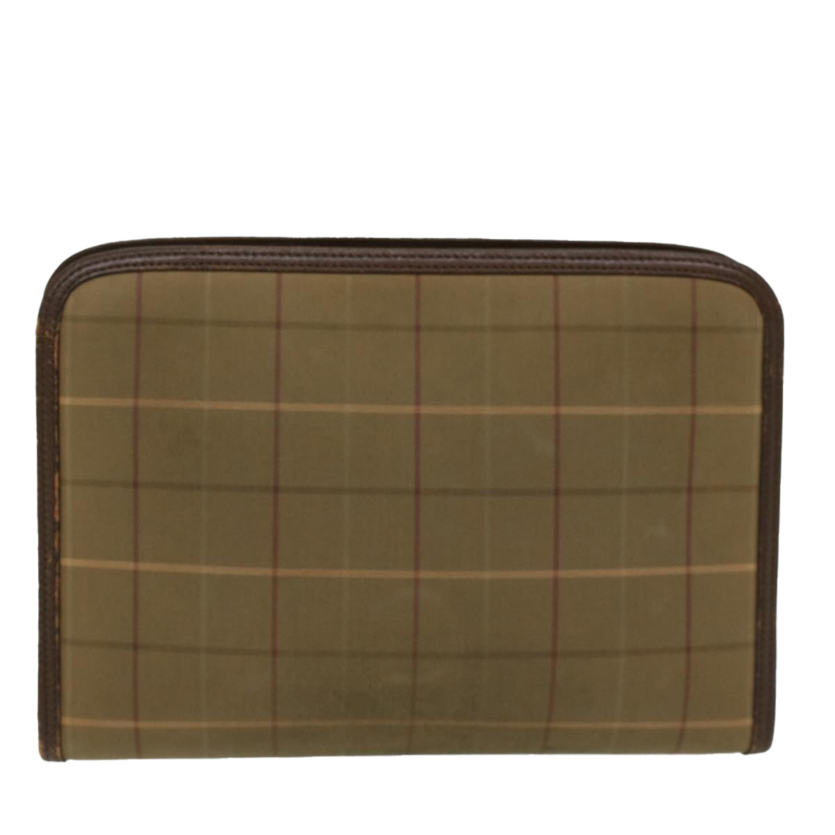 Burberry Brand Canvas Green Clutch Bag Style 3