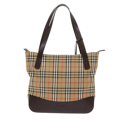 Burberry Haymarket Brand White Handbag
