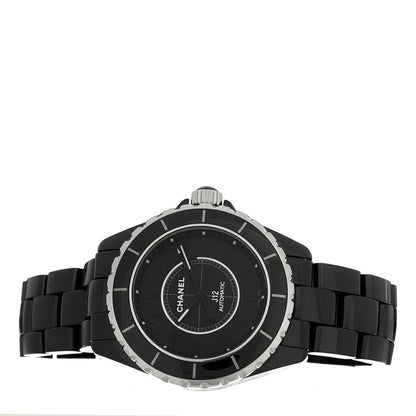 Stainless Steel Ceramic 38mm J12 Phantom Automatic Watch Black