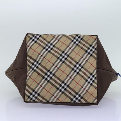Burberry Nova Brand Check Brown Tote Bag